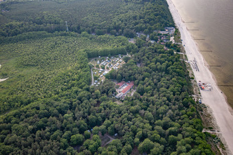 Campingplatz in Ückeritz im Bundesland Mecklenburg-Vorpommern, Deutschland