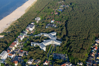 Rehabilitationsklinik Seebad Ahlbeck im Ortsteil Ahlbeck U in Heringsdorf im Bundesland Mecklenburg-Vorpommern, Deutschland