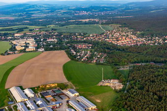 Das Städtel von Westen in Olbersdorf im Bundesland Sachsen, Deutschland