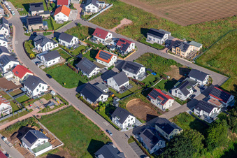 Schrägluftbild von Narzissenweg in Kandel im Bundesland Rheinland-Pfalz, Deutschland