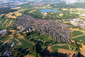 Hagenbach von Südwesten im Bundesland Rheinland-Pfalz, Deutschland