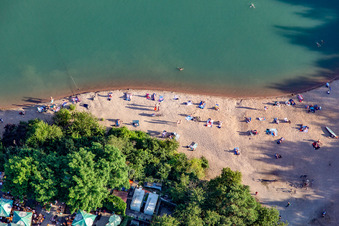 FKK Strand am Epplesee im Ortsteil Forchheim in Rheinstetten im Bundesland Baden-Württemberg, Deutschland