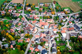 Herzstr im Ortsteil Schwanheim in Schönbrunn im Bundesland Baden-Württemberg, Deutschland