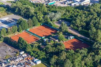 Tennisplatz des TCO in Offenbach an der Queich im Bundesland Rheinland-Pfalz, Deutschland