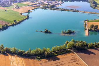 Baggersee in Leimersheim im Bundesland Rheinland-Pfalz, Deutschland