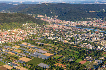 Neuenheim von Nordwesten in Heidelberg im Bundesland Baden-Württemberg, Deutschland