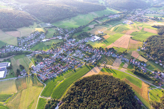 Affolterbach von Südosten in Wald-Michelbach im Bundesland Hessen, Deutschland