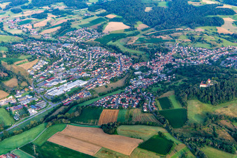 Schrägluftbild von Reichelsheim im Bundesland Hessen, Deutschland