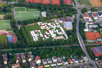 Sportfest Sommerlager im Weiherhausstadion und Günther-Kuch-Sporthalle im Ortsteil Auerbach in Bensheim im Bundesland Hessen, Deutschland