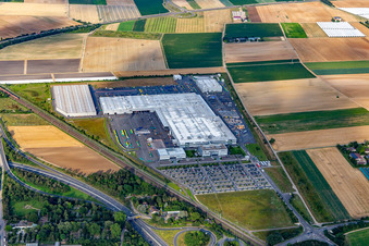 Joseph Vögele AG im Ortsteil Rheingönheim in Ludwigshafen am Rhein im Bundesland Rheinland-Pfalz, Deutschland