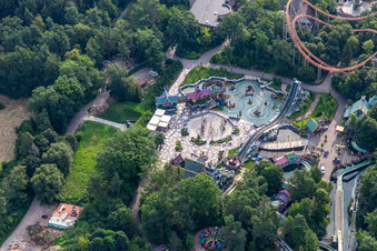 Luftaufnahme von Holiday Park Germany in Haßloch im Bundesland Rheinland-Pfalz, Deutschland