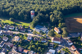 St. Joseph und Kindertagesstätte Zauberwald am Wasserturm im Ortsteil Erlenbrunn in Pirmasens im Bundesland Rheinland-Pfalz, Deutschland