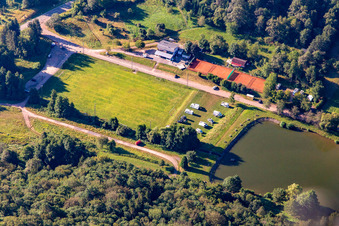 Wohnmobile-Stellplatz am Silzer See im Bundesland Rheinland-Pfalz, Deutschland