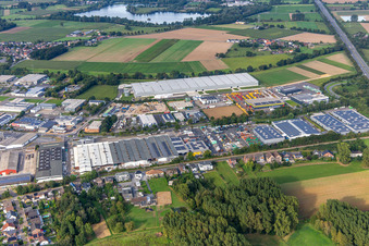 Industriegebiet Gladbacher Straße im Ortsteil Dremmen in Heinsberg im Bundesland Nordrhein-Westfalen, Deutschland