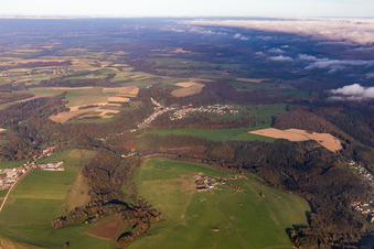 Ranch des bisons in Petit-Réderching im Bundesland Moselle, Frankreich