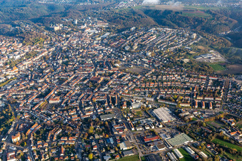 Innenstadt rund um den Meßsplatz in Pirmasens im Bundesland Rheinland-Pfalz, Deutschland