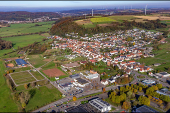 Luftbild von Webenheim von Südwesten in Blieskastel im Bundesland Saarland, Deutschland