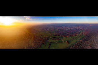 Otterbachniederung am Nordrand des Bienwalds zwischen Minfeld und Kandel im Bundesland Rheinland-Pfalz, Deutschland