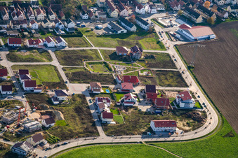 Am Höhenweg in Kandel im Bundesland Rheinland-Pfalz, Deutschland aus der Luft
