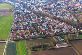 Ortsteil Bruchweg in Herxheim bei Landau im Bundesland Rheinland-Pfalz, Deutschland