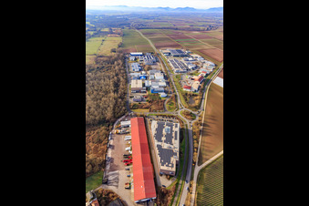 Luftbild von Gewerbepark W und W II in Herxheim bei Landau im Bundesland Rheinland-Pfalz, Deutschland