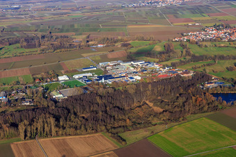 Gewerbegebiet industriestr in Billigheim-Ingenheim im Bundesland Rheinland-Pfalz, Deutschland