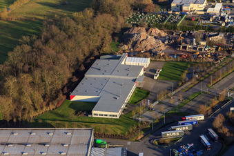 Luftbild von Thermo Fisher am Erlenbachweg im Ortsteil Minderslachen in Kandel im Bundesland Rheinland-Pfalz, Deutschland