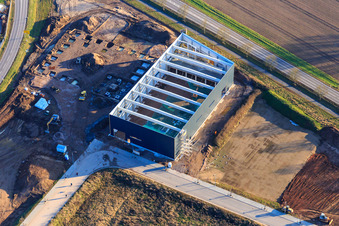 Neubau im Interpark in Offenbach an der Queich im Bundesland Rheinland-Pfalz, Deutschland