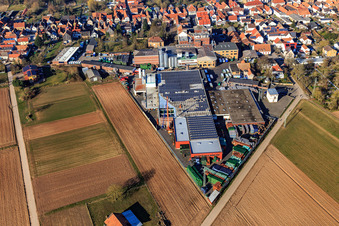 BELLHEIMER BRAUEREI - PARK & Bellheimer Brauereien GmbH & Co. KG im Bundesland Rheinland-Pfalz, Deutschland aus der Luft