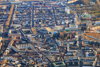Baustelle zur Renovierung von Badisches Staatstheater Karlsruhe im Ortsteil Südstadt im Bundesland Baden-Württemberg, Deutschland
