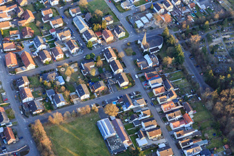 St. Elisabeth Kirche im Ortsteil Friedrichstal in Stutensee im Bundesland Baden-Württemberg, Deutschland