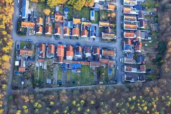 Sudetenstraße Jahnstr im Ortsteil Friedrichstal in Stutensee im Bundesland Baden-Württemberg, Deutschland