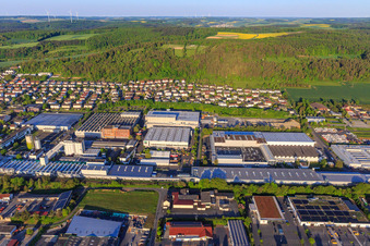 Luftbild von VS Vereinigte Spezialmöbelfabriken GmbH & Co. KG in Tauberbischofsheim im Bundesland Baden-Württemberg, Deutschland