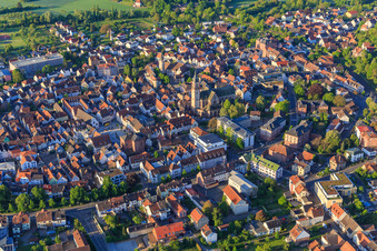 Historische Altstadt in Tauberbischofsheim im Bundesland Baden-Württemberg, Deutschland