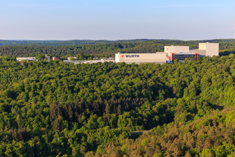 Würth Industrie Service GmbH & Co. KG auf dem Drillberg aus Norden in Bad Mergentheim im Bundesland Baden-Württemberg, Deutschland