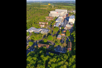 Luftaufnahme von Würth Industrie Service GmbH & Co. KG auf dem Drillberg aus Osten in Bad Mergentheim im Bundesland Baden-Württemberg, Deutschland