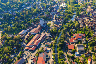 BAG - Raiffeisen - e.G. Landwirtschaftliches Lagerhaus am Tauberufer in Creglingen im Bundesland Baden-Württemberg, Deutschland