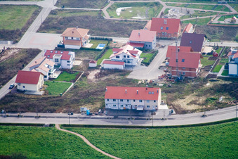 Am Höhenweg in Kandel im Bundesland Rheinland-Pfalz, Deutschland vom Flugzeug aus