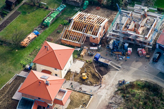 Am Höhenweg in Kandel im Bundesland Rheinland-Pfalz, Deutschland von der Drohne aus gesehen