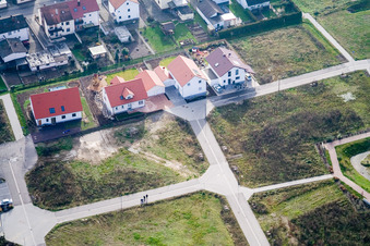 Am Höhenweg in Kandel im Bundesland Rheinland-Pfalz, Deutschland von oben