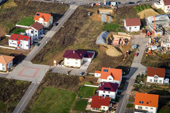 Am Höhenweg in Kandel im Bundesland Rheinland-Pfalz, Deutschland vom Flugzeug aus