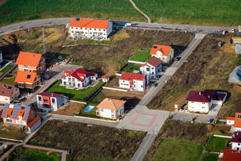 Am Höhenweg in Kandel im Bundesland Rheinland-Pfalz, Deutschland aus der Vogelperspektive