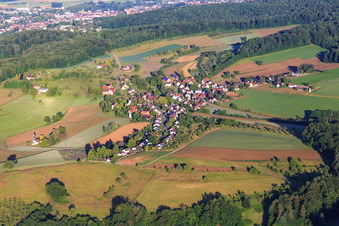 Ortsteil Maleck aus Osten im Ortsteil Windenreute in Emmendingen im Bundesland Baden-Württemberg, Deutschland