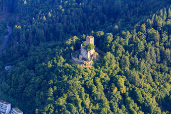 Luftbild von Ruine Kastelburg in Waldkirch im Bundesland Baden-Württemberg, Deutschland