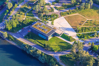 Kulturzentrum Art'Rhena auf der Rheininsel in Vogelgrun im Bundesland Haut-Rhin, Frankreich