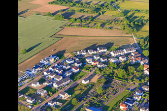 Neubaugebiet Wellinger Straße in Wyhl am Kaiserstuhl im Bundesland Baden-Württemberg, Deutschland