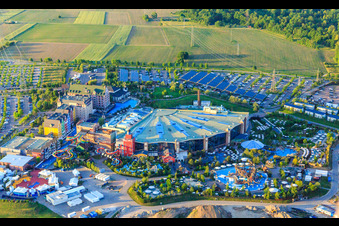 Rulantica von Süden im Europapark Rust im Bundesland Baden-Württemberg, Deutschland