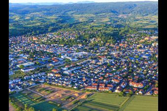 Ortsansicht aus Südwesten in Ettenheim im Bundesland Baden-Württemberg, Deutschland