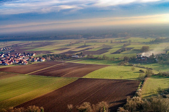 Schrägluftbild von Schaidt, Schaidter Mühle in Wörth am Rhein im Bundesland Rheinland-Pfalz, Deutschland
