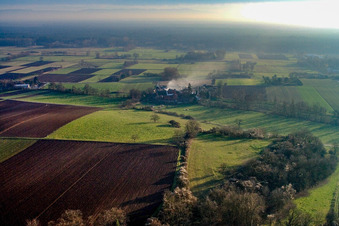 Schaidt, Schaidter Mühle in Wörth am Rhein im Bundesland Rheinland-Pfalz, Deutschland aus der Luft